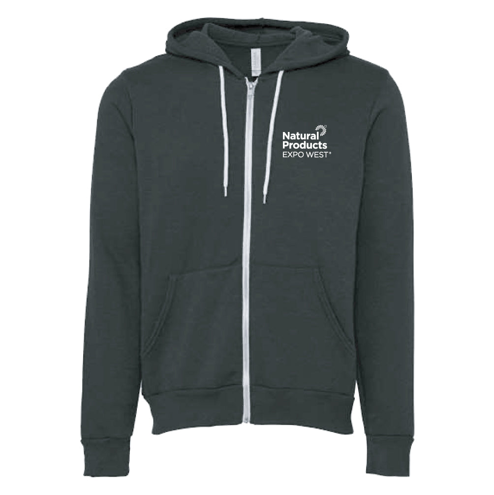 Expo West - Unisex Black Full Zip Hoodie