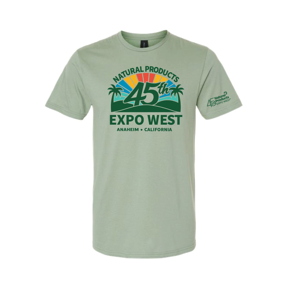 Unisex "45th Anniversary" Sage Green Tee